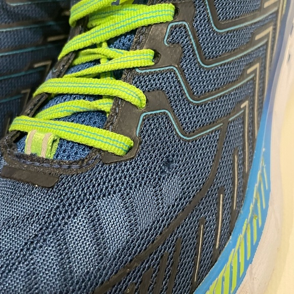 Men's Hoka One One Clifton 4 Blue Running Shoes Sneakers 1016723 TBJGR Size 8.5 - Picture 6 of 6